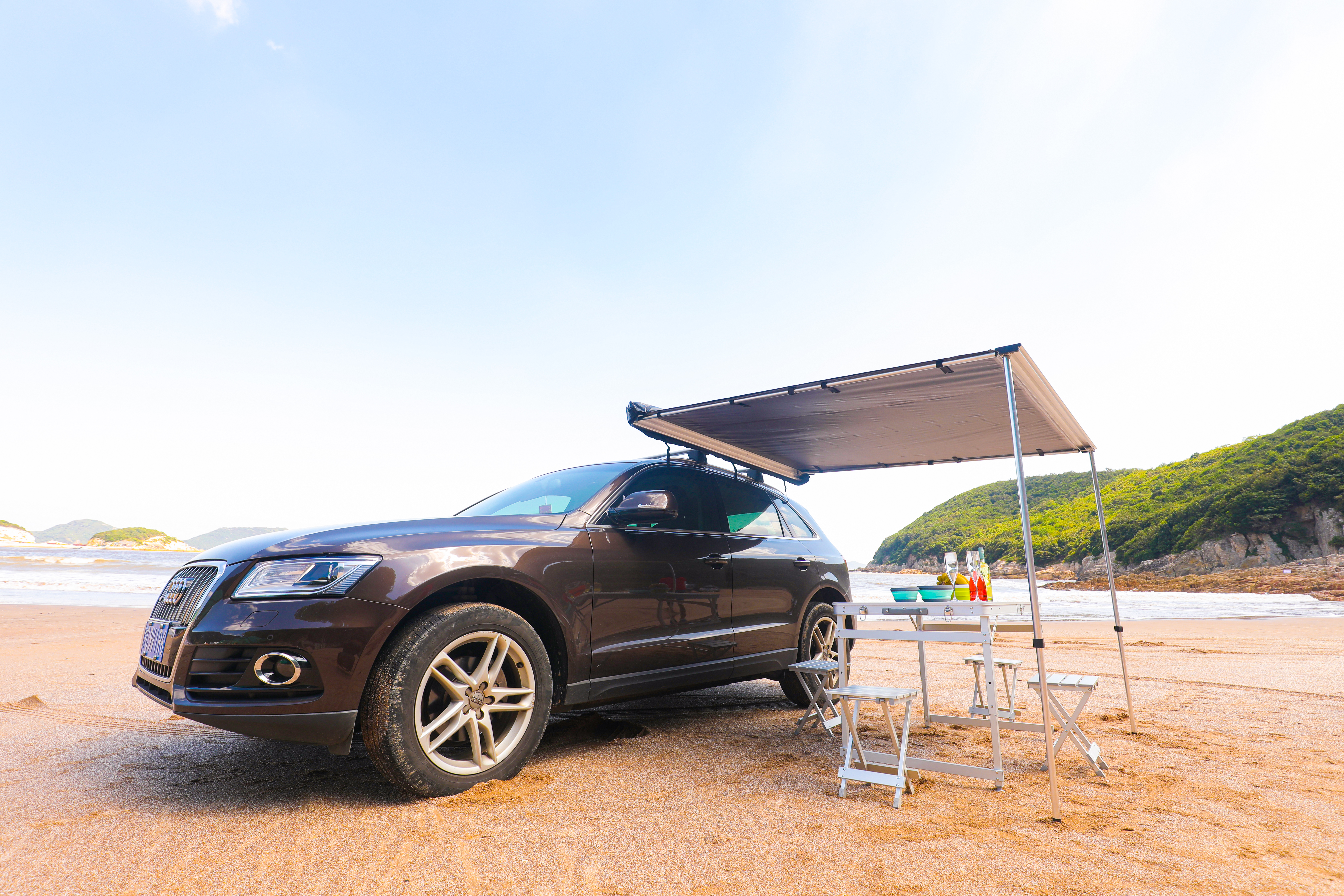 Маркиза автомобильная РИФ 2,5х2,5 м, песочный