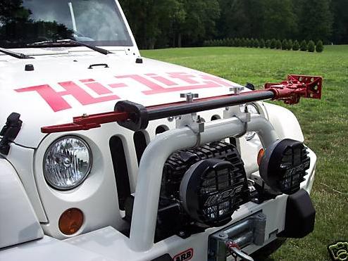 Крепление на трубу кенгурятника для домкрата Hi Lift 25-50 мм