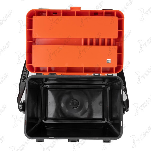 Ящик рыболовный зимний HELIOS PIKE, 19л, оранжевый