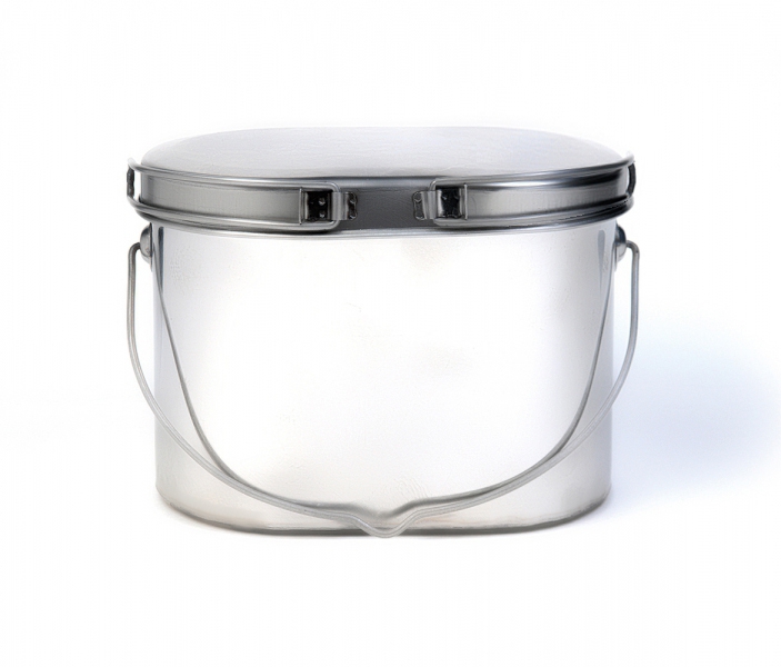 Котелок туристический 3,3 л., низкий, нержавеющая сталь, крышка с ручками