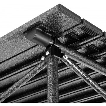 Стол складной Premier 70x70x70 см., реечная столешница алюминий, с отделением под посуду