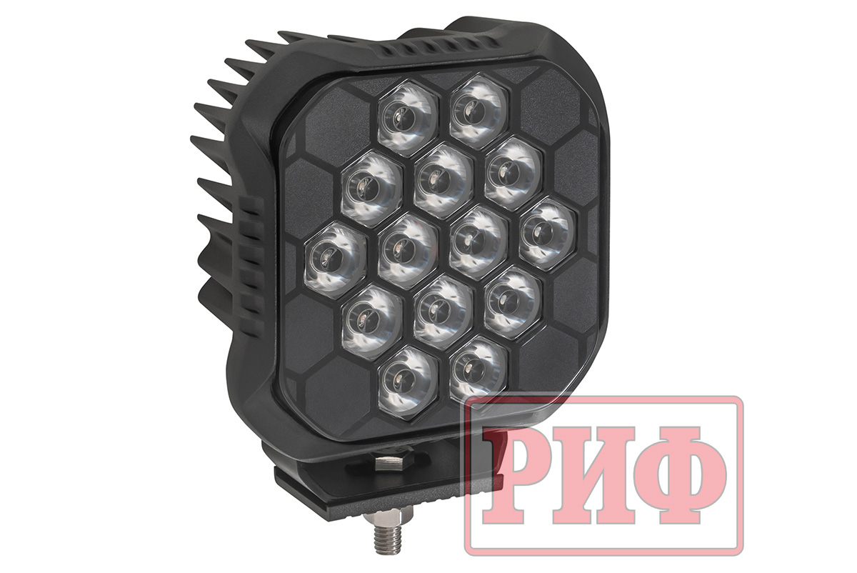 Фара дальнего света РИФ 112x112x50 мм 90W LED