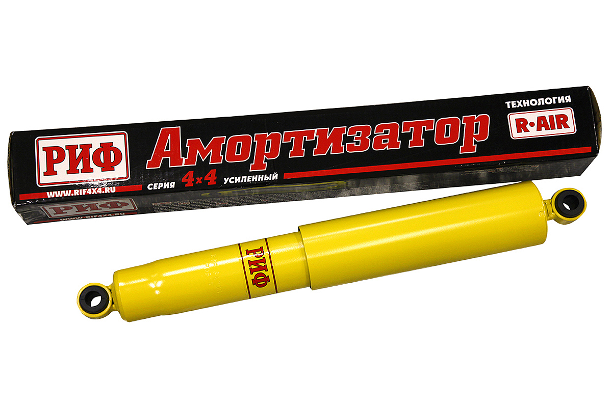 Амортизатор усиленный РИФ задний Mitsubishi L200 2005-2015/Nissan Navara D22 (NP300), Isuzu D-Max 2016+ лифт 40 мм Амортизатор усиленный РИФ задний Mitsubishi L200 2005-2015/Nissan Navara D22 (NP300), Isuzu D-Max 2016+ лифт 40 мм