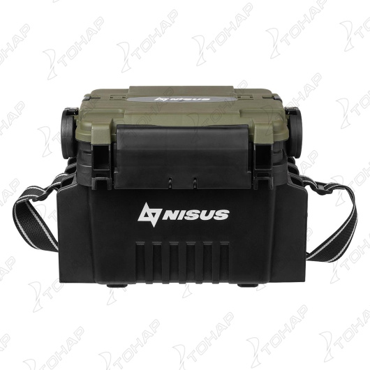 Ящик форелевый NISUS 30x21.5x25 см, черный с зеленым