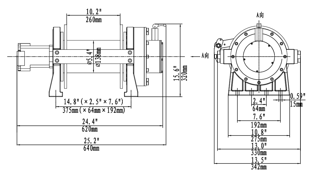 Лебёдка гидравлическая Runva 20000 lbs 9072 кг