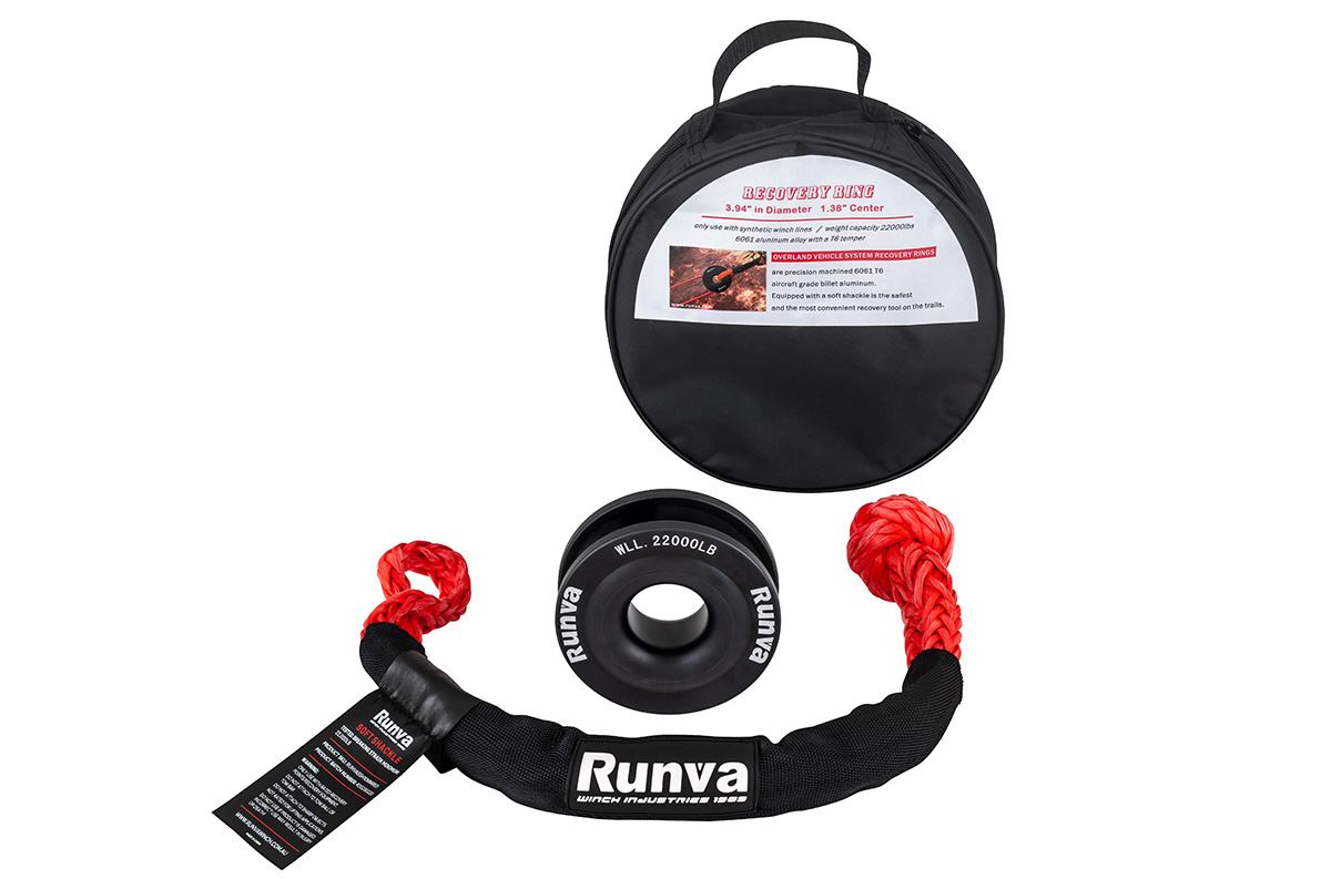 Блок усиления (полиспаст) Runva с софт-шаклом