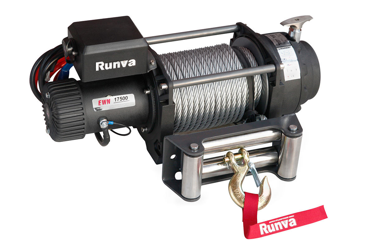 Лебёдка электрическая (индустр.) 12V Runva EWN17500U 7930 кг