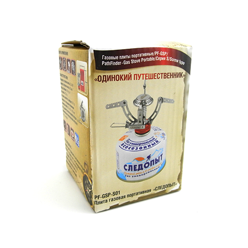Горелка газовая портативная СЛЕДОПЫТ "Одинокий путешественник" резьбовой баллон