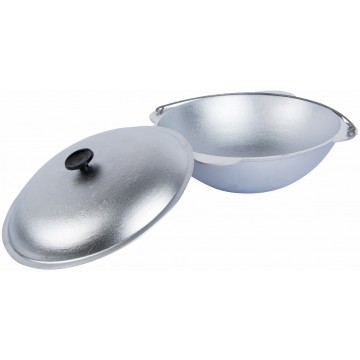 Казан татарский с крышкой 6 л, силумин, диаметр 33 см.