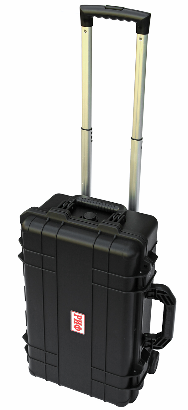 Кейс защитный ударопрочный РИФ 530х355х255 мм на колесах с телескопической ручкой IP67 Кейс защитный ударопрочный РИФ 530х355х255 мм на колесах с телескопической ручкой IP67