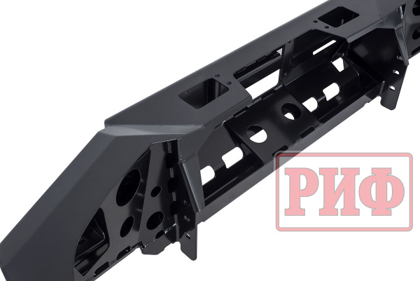 Бампер РИФ силовой передний Toyota Land Cruiser Prado 120 c доп. фарами и защитой бачка омывателя