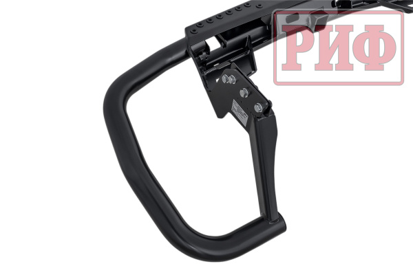 Бампер РИФ силовой задний Mitsubishi Pajero Sport 2021+ c квадратом под фаркоп