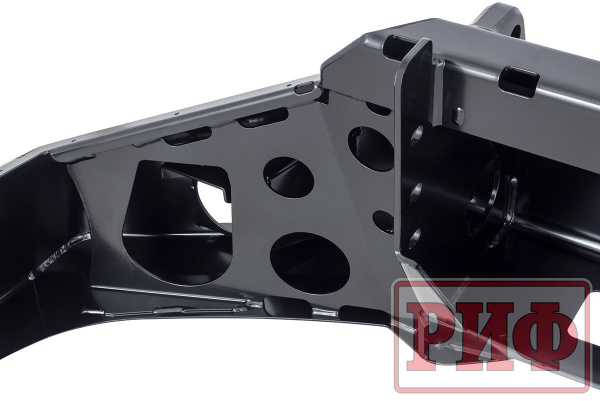 Бампер РИФ силовой передний Toyota Land Cruiser Prado 120 c доп. фарами и защитой бачка омывателя