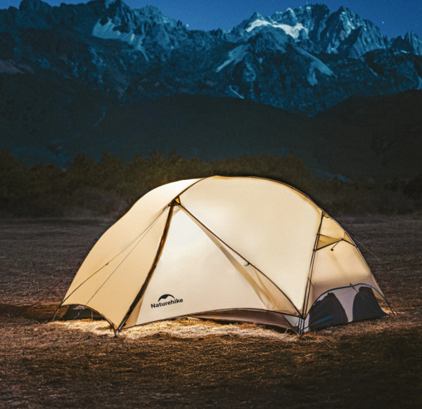 Палатка Naturehike Mongar UL 1-местная, алюминиевый каркас, сверхлегкая, серая