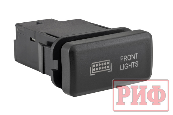 Кнопка ВКЛ/ВЫКЛ, белый, FRONT LIGHTS TOYOTA 40x20 горизонтальная