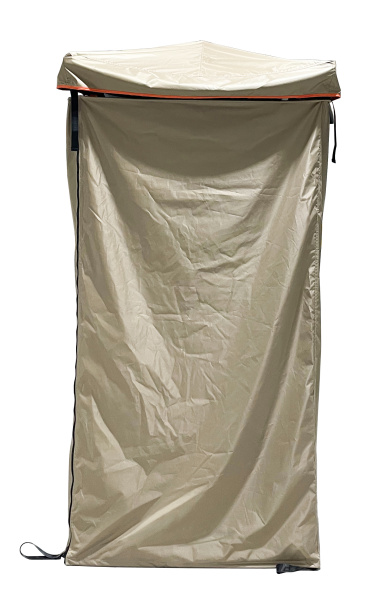 2 Тент-маркиза РИФ - душевая кабинка с тканевой крышей.