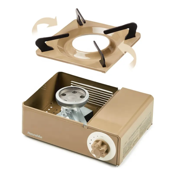 Плита газовая Naturehike 2 кВт, циклон, коричневая