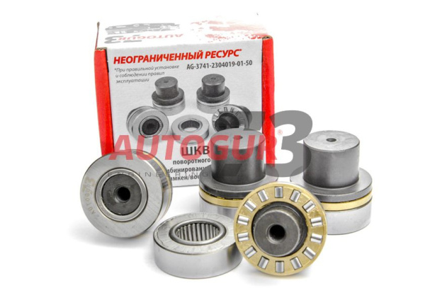 Шкворень поворотного кулака УАЗ с/о на комбинированном подшипнике, мост Тимкен/военный УАЗ-469, 452