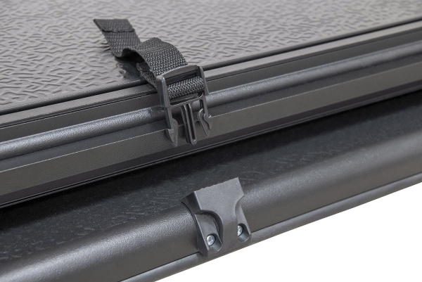 Крышка кузова Toyota Hilux Vigo 2005-2013, трёхсекционная, алюминиевая, черная