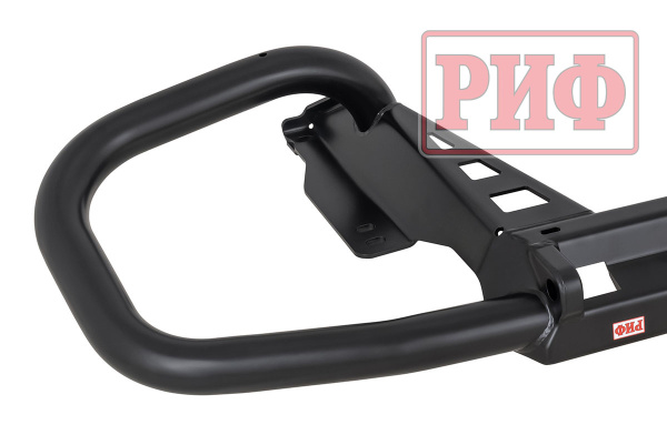 Бампер РИФ силовой задний Toyota Land Cruiser Prado 150 c квадратом под фаркоп