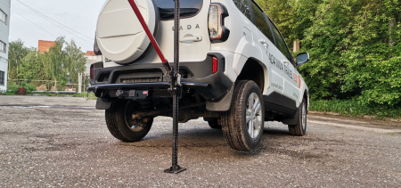 Бампер РИФ силовой задний Lada Niva Travel