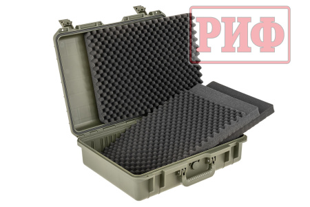 Кейс защитный ударопрочный РИФ 515х415х165 мм IP67, цвет Хаки