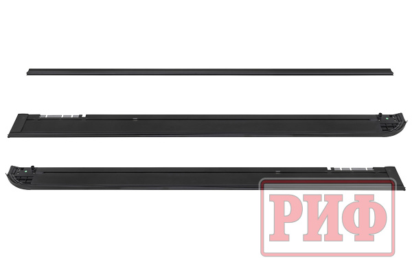 Крышка кузова РИФ для Great Wall Poer, роллета раздвижная с электроприв. 1575х1590 мм, алюм., черн.