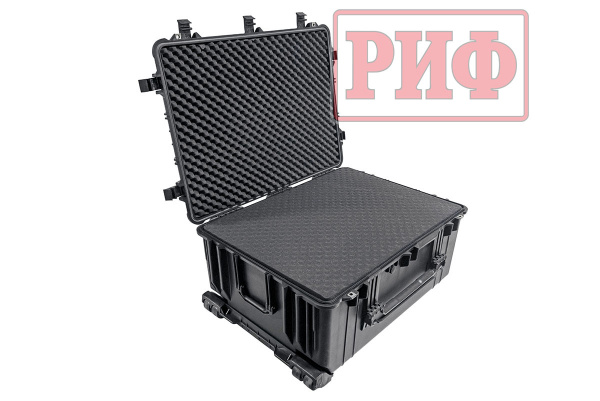 Кейс защитный ударопрочный РИФ 790х595х365 мм на колесах с телескопической ручкой Кейс защитный ударопрочный РИФ 790х595х365 мм на колесах с телескопической ручкой