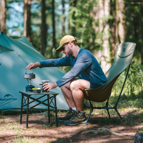 Кресло туристическое Naturehike Yamami YL01 складное, 81,5х56х99 см, до 140 кг, зеленое