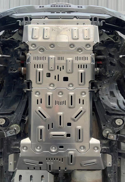 Защита Falcon радиатора, картера, РК, КПП для Tank 300 Off-road version, расширен., алюм. 8 мм