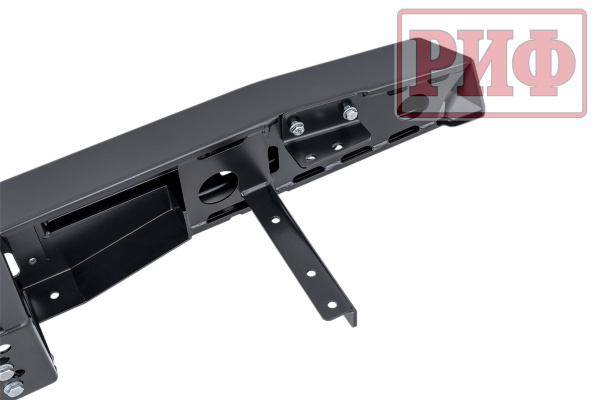 Бампер РИФ силовой задний УАЗ Хантер с площадкой под лебедку и фонарями, лифт 65 мм