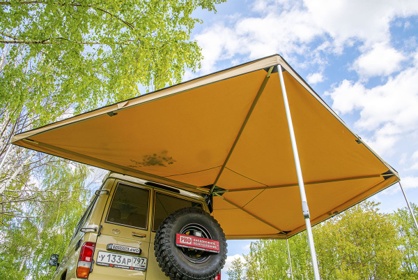 Маркиза автомобильная РИФ веерная 2,5х2,5 м (правая)