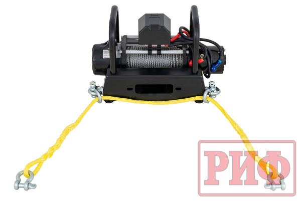 Лебёдка переносная РИФ 9000U c площадкой и проводами (стальной трос)