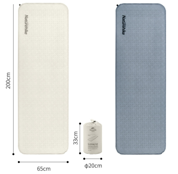 Коврик самонадувающийся Naturehike, 200x65x3 см, синий