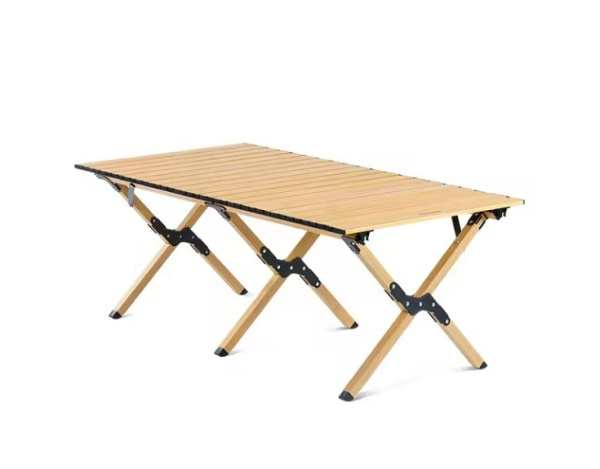 Стол туристический Naturehike складной, 115х60х44 см,с Х-образными ножками, бежевый
