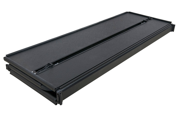 Крышка кузова Mitsubishi L200 2013-2015, трёхсекционная, алюминиевая, черная