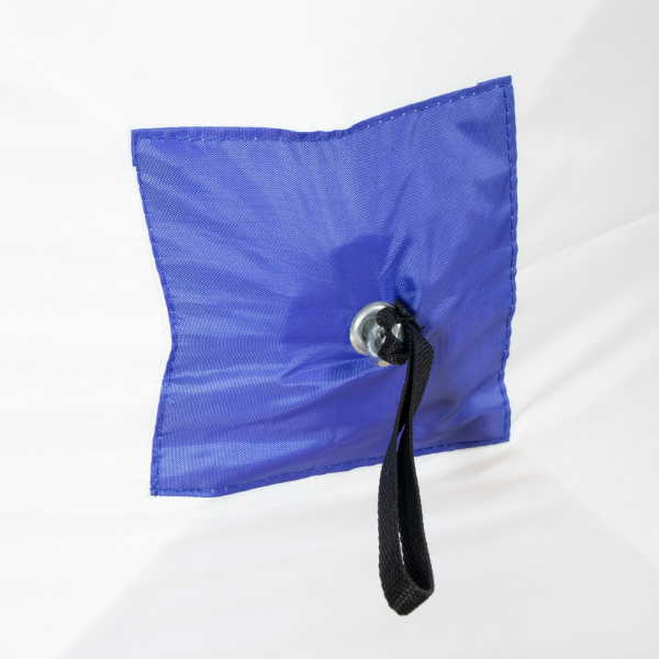 Палатка зимняя куб СЛЕДОПЫТ, 2,15х2,15 м, 3 слоя, синий/белый