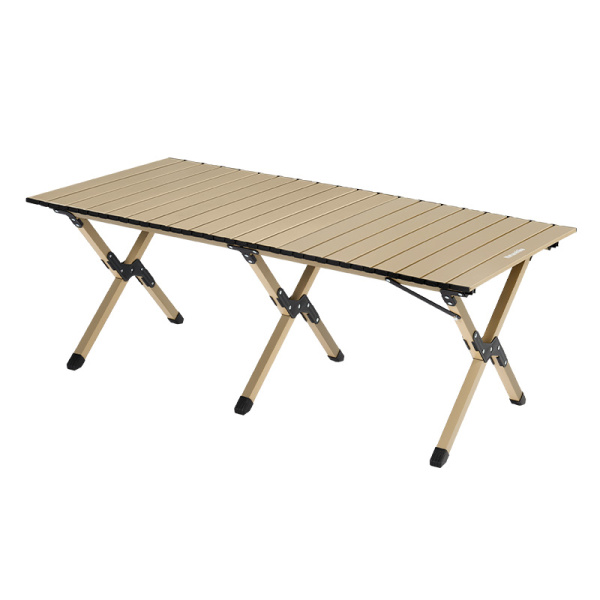 Стол туристический Naturehike Star Jane T01 складной, 119х60х44,5 см, с Х-образными ножками, бежевый