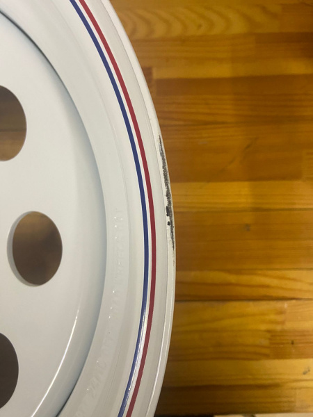 Диск усиленный Тойота Ниссан стальной белый 6x139,7 8xR17 d110 ET-10 (уценка)