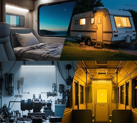 Фонарь кемпинговый AURORA 30 см 6W