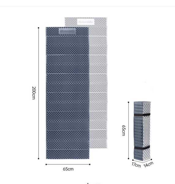 Коврик туристический Naturehike 200х65х2 см. IXPE, серо-голубой