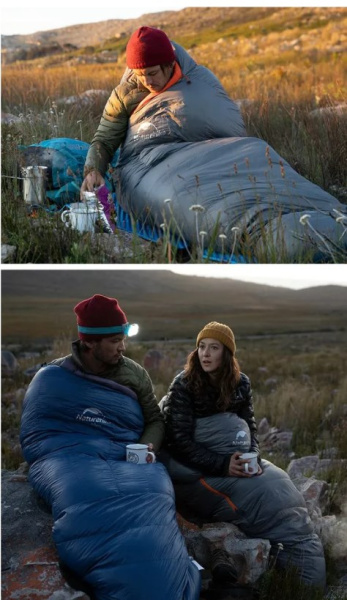 Мешок спальный Naturehike 2019 ULG, 210х80 см, (правый) (ТК: -15C), синий