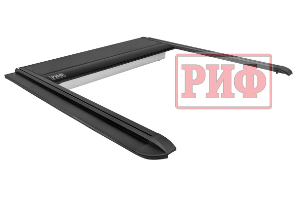 Крышка кузова РИФ для Great Wall Poer, роллета раздвижная с электроприв. 1575х1590 мм, алюм., черн.