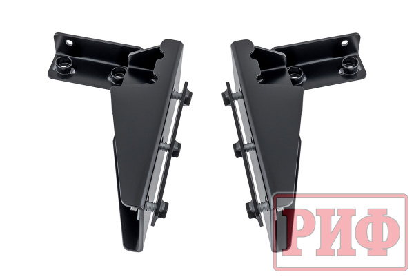 Бампер РИФ передний Toyota Land Cruiser 76/78 2007+ c доп. фарами и защитной дугой, с площадкой под