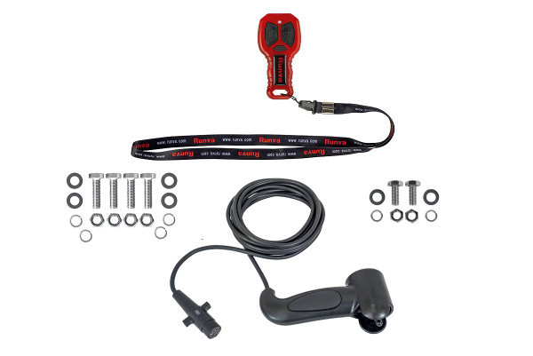 Лебёдка электрическая 12V Runva 13500 lbs 6136 кг стальной трос