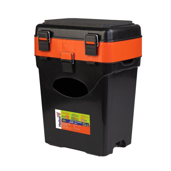 2 Ящик зимний FishBox (10л) оранжевый Helios