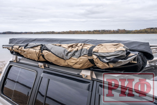 Маркиза автомобильная РИФ комбинированная (прямоугольная с веерной частью) 2,0х2,0 м (правая)