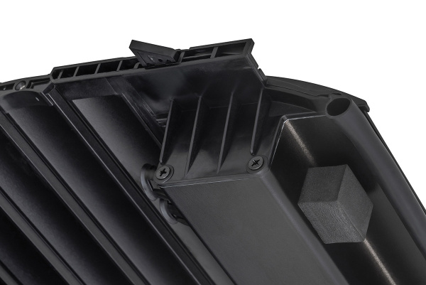 Крышка кузова РИФ для Great Wall Poer, роллета раздвижная 1575х1590 мм, алюминиевая, черная