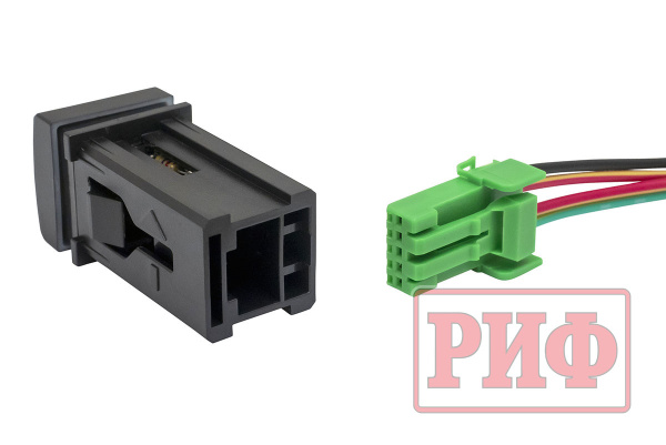 Кнопка ВКЛ/ВЫКЛ, голубой, REAR DIFF LOCK TOYOTA 22x22