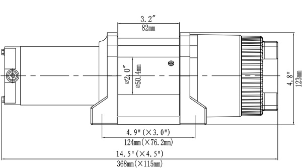Лебёдка электрическая 12V Runva 3500A lbs 1588 кг